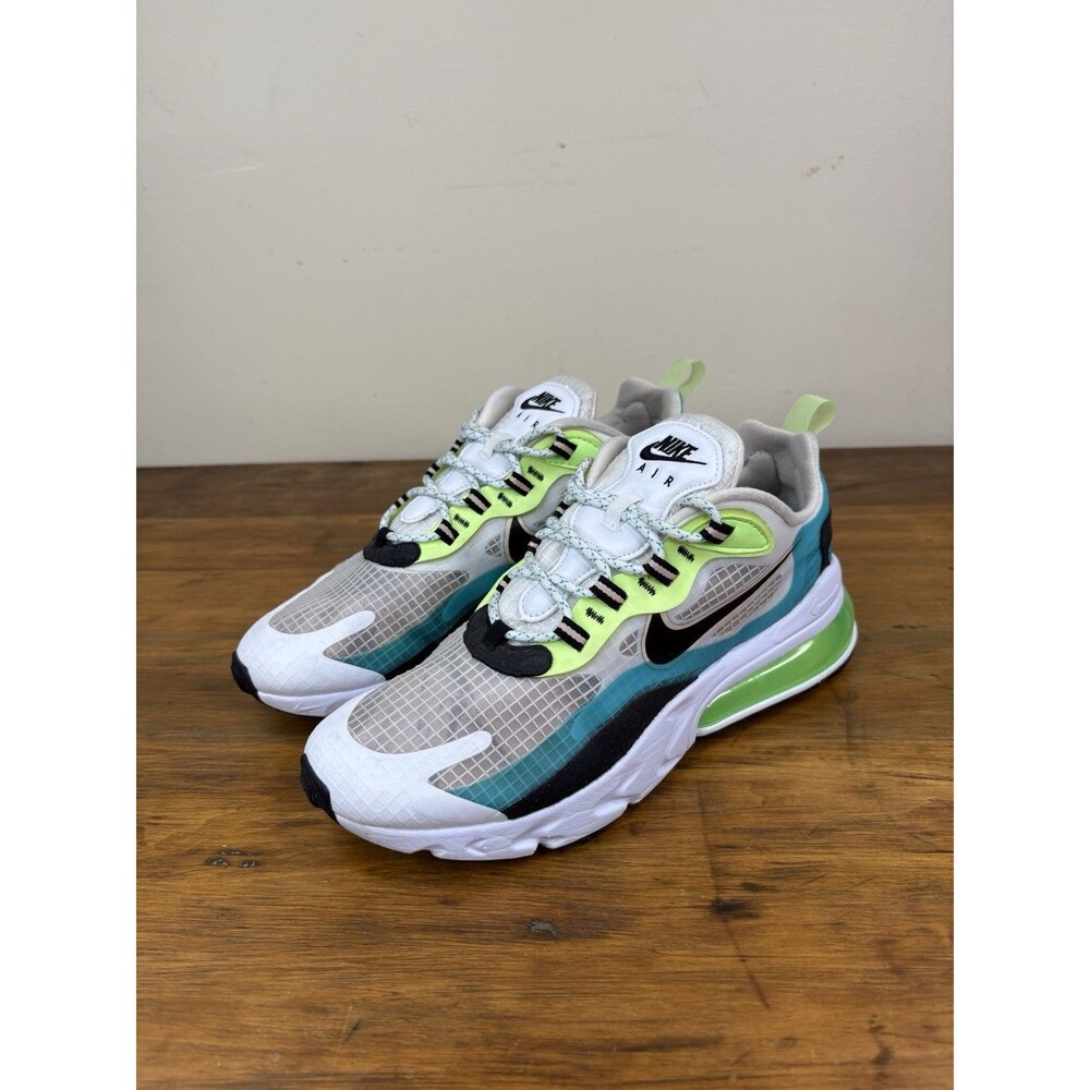 Nike Air Max 270 React SE Oracle Aqua Ghost Green CT1265-300 Men Size 8 Running
